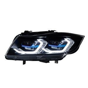 Conjunto de Faros Delanteros LED Láser para Automóvil BMW <span class=keywords><strong>Serie</strong></span> 3 E90, Actualización Estilo G22, Hexagonales, DRL, Bi-LED, Proyectores - Product Image 2