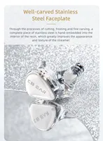 KBEAR Streamer HiFi Earbud Berkabel In-Ear Monitor Headphone Buatan Tangan dengan Diafragma 10MM dan Kabel yang Dapat Dilepas