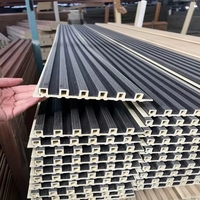 Modern Ekolojik Ahşap Büyük Duvar Levhası Bambu PVC Duvar Paneli Tavan Asma Izgarası Dekoratif Izgara