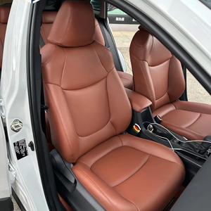 Funda de asiento de coche de 5 plazas de cuero impermeable conjunto completo de protección barato ajuste Universal personalizado para Toyota <span class=keywords><strong>Corolla</strong></span> Camry Land Cruiser - Product Image 2