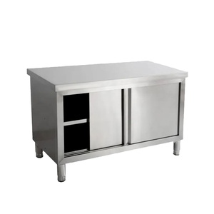 VICTORY 30% de descuento en mesa de puerta corredera de acero inoxidable con gabinete equipo de cocina para otros suministros de hotel y restaurante - Product Image 1