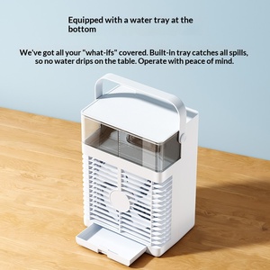2026 Portable Spray Cooling Fan Desktop Water <b>Mist</b> <b>Humidifier</b> Fan Energy Saving For Home Office Dorm Personal Cool Air Device - Product Image 4