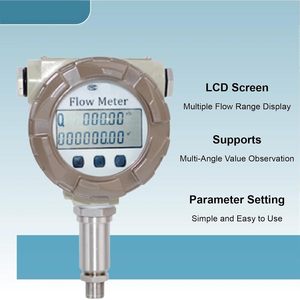 FTPSSSRQC Stainless Steel Turbine <b>Flow</b> <b>Meter</b> DN6 Threaded Digital For <b>Water</b> Diesel 4 20mA RS485 Output - Product Image 5
