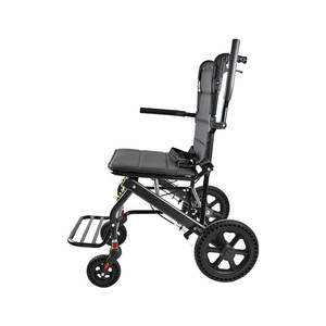 Fauteuil roulant portatif manuel pliable multifonctionnel durable en aluminium détachable de haute qualité d'hôpital - Product Image 2