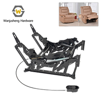 Canapé paresseux moderne en fer robuste multifonction avec support pliant, dossier rétractable, position couchée et repose-pieds réglable en hauteur pour chambre à coucher