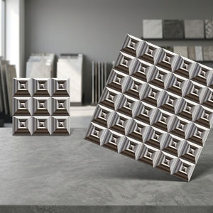Carreaux de sol en céramique 300x300mm, carreaux 3D numériques brillants et mats 30x30cm pour revêtements de sol intérieurs modernes - Product Image 6