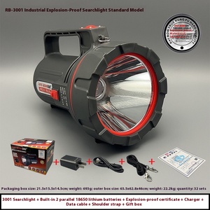 Công suất cao có thể sạc lại di động dẫn đèn Pin đèn pin đa chức năng độ bền lâu mạnh ánh sáng chống cháy nổ không thấm nước - Product Image 6