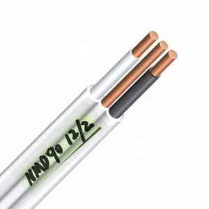 Cable eléctrico Nmd90 aprobado por CSA 14/2 12/2 14/3 12/3 cobre China PVC sólido 14 12 10 8 6 AWG Alambre de construcción aislado 300V