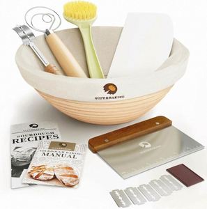 Raybin USA Mairun Collapsible <b>Foldable</b> Food Grade Silicone Sourdough Proofing <b>Basket</b> Kit Eco-Friendly Baking Accessories Set - Product Image 4