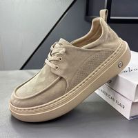 Baskets en toile perforée respirante à lacets, semelle épaisse antidérapante, légères, décontractées, pour le streetwear, la marche en extérieur et la mode
