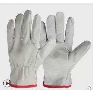 Factory Direct Customizable Wholesale Economic CE Certified Safety <b>Gloves</b> 10inch Nylon 7oz <b>Silicone</b>-free Grain Driving <b>Gloves</b> - Product Image 4