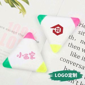 Marcadores Fluorescentes Triangulares Mini Personalizados con Logotipo, Regalo Promocional de Papelería Empresarial, Marcador de Color con Punta Plana - Product Image 5
