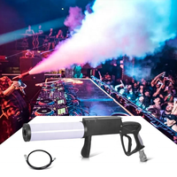 Pistolet à CO2 LED pour effets de scène - Lumières multicolores, batterie rechargeable, contrôle DMX 4 canaux