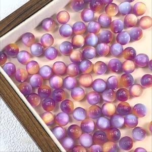 100 piezas/bolsa de materiales de plástico con efecto ojo de gato, diseño Noche Estrellada de <span class=keywords><strong>Van</strong></span> <span class=keywords><strong>Gogh</strong></span>, para pulseras, collares y joyería DIY hecha a mano - Product Image 2
