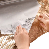 Papier kraft nid d'abeille biodégradable et recyclable pour le transport de verre fragile avec impression numérique