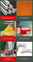 Petite entreprise 100-250 V 12V8ah 100 KG/H pomme de terre Twister pomme de terre tour Machine pomme de terre chips Machine pour Twister frites/frites frisées