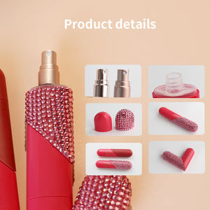 ריק סגלגל חדש כפול ראש לב אהבה כפול כיס נייד זכוכית בושם עט צינור - Product Image 5