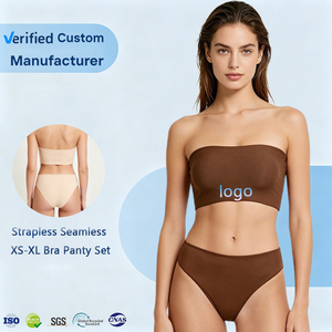 Reggiseno Senza Spalline di Alta Qualità, Taglie Grandi, Leggero, Push-up, Set Reggiseno Invisibile Tagliato al Laser - Product Image 1