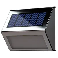 Presa di fabbrica lampada da parete solare in acciaio inossidabile 304 IP65 luce solare da giardino per recinzione per scale