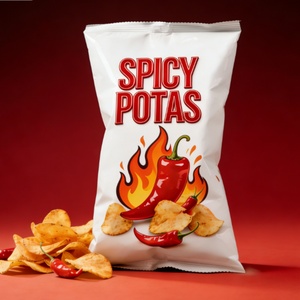 Custom Printed Back Side Seal Foil Pouch Holographic Moisture Proof Zig Zag Tear Notch Food Packaging for Potato Chips - Product Image 4