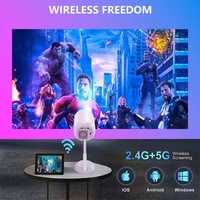 Projecteur portable intelligent 720P TOF à mise au point automatique, 240 ANSI, Android 13, WiFi 5G, compatible extérieur, 1080P 4K, mini home cinéma