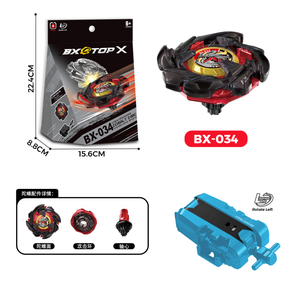 BX Metal Battle Gyro BX34 Cobalt Dragoon Starter Launcher UX Series Jouet classique pour enfants Nouvelle génération Jeu <span class=keywords><strong>de</strong></span> toupie - Product Image 1