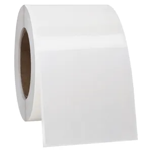 Hybsk 2X4 Inch Hình Chữ Nhật Vuông Tinh Thể Rõ Ràng Gói Bán Lẻ Con Dấu Vòng Tròn Wafer Dán/Nhãn Trong Suốt 200 Mỗi Cuộn - Product Image 2