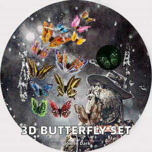 Moderno 3D stereoscopico farfalla adesivo <span class=keywords><strong>da</strong></span> parete luminoso doppio strato alto simulazione PVC adesivo magnetico 12 pz/nuovo Design - Product Image 5