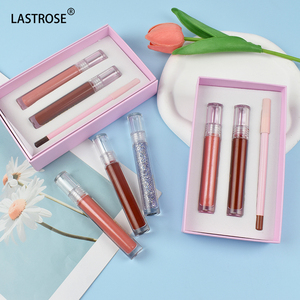 Kit de brillo de labios de proveedor OEM 3 en 1, venta al por mayor, juego de pintalabios líquido a granel, delineador de labios con kit de brillo de labios, juego de labios vegano de larga duración - Product Image 1