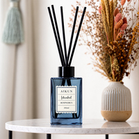 Diffuseur de parfum en rotin AIKUN, formule minimaliste sans alcool, huiles essentielles naturelles, commande en gros