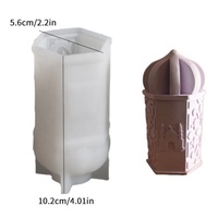 Moule à bougie en silicone gaufré en forme de château, écologique, résistant au lave-vaisselle, pour bougies parfumées, thème architecture du Moyen-Orient, vente en gros
