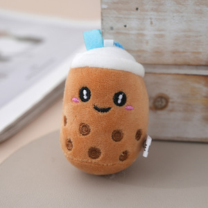 8cm MINI Boba kabarcık çay anahtarlık peluş oyuncaklar karikatür Peluches süt çay bardağı anahtarlık kolye sevimli Plushie doldurma gıda anahtarlık - Product Image 6