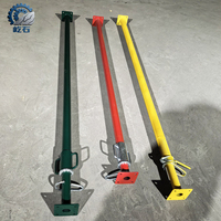 Poste de Soporte Ajustable de Acero Galvanizado de Alta Resistencia para Encofrados y Andamios, Diseño Industrial