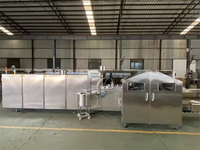 Vente en gros de qualité supérieure entièrement usine chinoise de fabrication de biscuits cornet de crème glacée gaufrés machine à fabriquer des gobelets à fleurs pour bol comestible