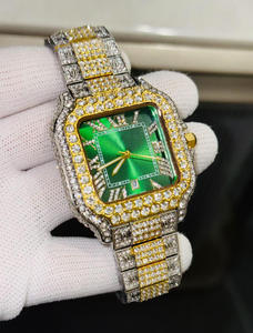 Relojes de Cuarzo 2025 para Hombre, Caja Cuadrada, Reloj de Lujo con Diamantes para Hombre, con Bisel de Circonita Grande, Reloj de Mano Moderno de Moda Hip Hop - Product Image 5