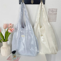 Bolso de Hombro Abierto de Diseño Simple, Personalizado, Ligero, Moderno, de Gran Capacidad, Reciclado y Portátil