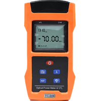 TC-200 Handheld Optical Power Meter with VFL OPM Network Cable Tester Optic Fiber Equipment for FC/SC/ST Universal Interface