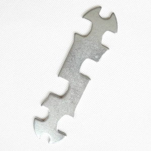 Clé carrée en forme de fleur, outil multifonctionnel en acier, longueur 13.4cm, pour la réparation de vélos - Product Image 4