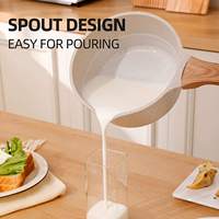 Revêtement de granit à induction antiadhésif 16cm 18cm 20cm Casserole en aluminium moulé Lait en aluminium Petit pot à soupe