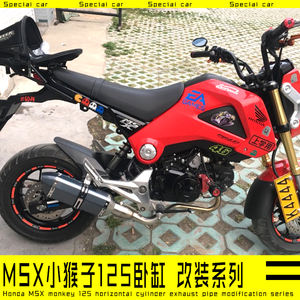 Ligne d'échappement Slip-On complète, silencieux et collecteur central, pour moto Honda M3, <span class=keywords><strong>MSX</strong></span> <span class=keywords><strong>125</strong></span>, MSX125, SF (2013 à <span class=keywords><strong>2020</strong></span>) - Product Image 6