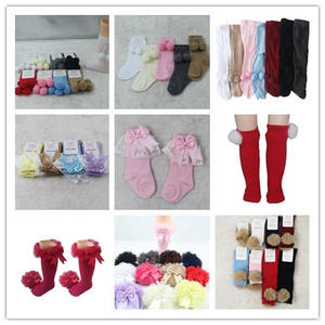 Medias de algodón para niños al por mayor Para Bebes Medias para niñas Medias Calcetines hasta la rodilla Calcetines para niñas - Product Image 6