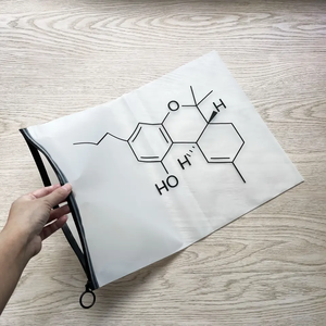 Sacs refermables givrés à fermeture éclair avec impression offset – Logo personnalisé, icônes sociales, sacs en PE pour vêtements et produits de beauté - Product Image 6