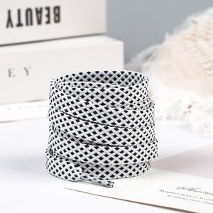 Lacets plats bicolores en sergé de polyester double couche, style classique, colorés, pour baskets et chaussures décontractées – Vente en gros - Product Image 6