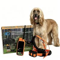 Collier de suivi GPS pour chien de qualité militaire, double antenne (GPS/GSM), étanche IP68, balise LED, autonomie de la batterie de plus de 20 heures, Bluetooth