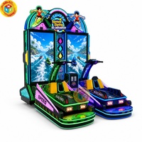 Machine de jeu d'arcade de course de jet-boat à monnayeur, jeu de course aquatique commercial pour deux joueurs, à vendre