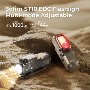 Sofirn ST10 Clip-on Mini Đèn pin Led sạc 1000lm 144M dài khoảng cách 660nm ánh sáng màu đỏ đèn pha đèn Pin hai thiết bị chuyển mạch - Product Image 4