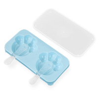 Machine à glaces en plastique durable pour glaces maison, sorbets et glaçons - Utilisation manuelle adaptée aux familles