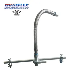 FM Certificated Metal Flexible Water Sprinkler Hose Metal Stainless Steel With NPT/BSP Outlet