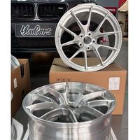 Jantes en alliage d'aluminium forgé chromées 17/18/19/20/21 pouces 5x120 5x114.3 5x112 4x100 argent brossé pour M3/M4 Audi VR5RS