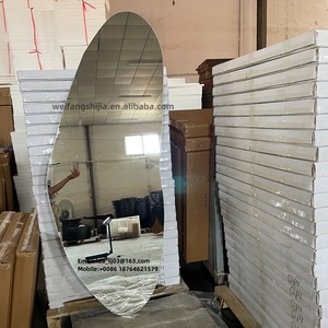 <span class=keywords><strong>Specchio</strong></span> da Parete Personalizzato a Tutta Altezza, Lungo, <span class=keywords><strong>Asimmetrico</strong></span>, per Camera da Letto, Senza Cornice, Irregolare - Product Image 6